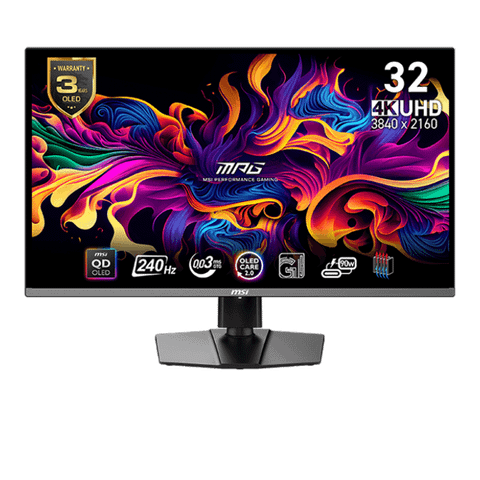 Màn hình OLED 4K MSI MPG 321URX QD-OLED | 32 inch, UHD, OLED, 240Hz, 0.03ms, phẳng