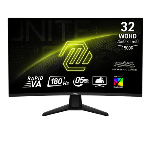 Màn hình Gaming MSI MAG 32CQ6F | 32 inch, 2K, Rapid VA, 180Hz, 0.5ms, cong