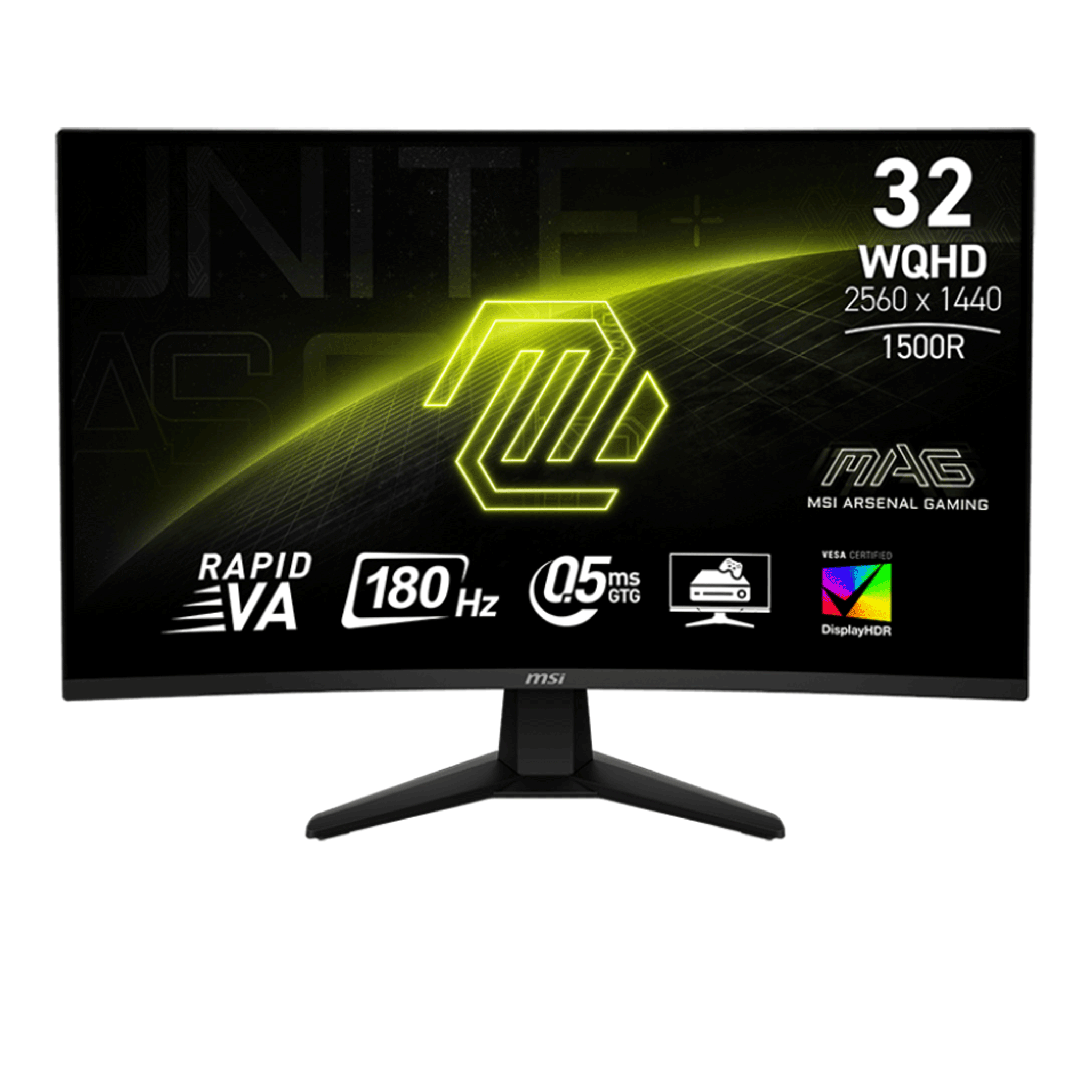Màn hình Gaming MSI MAG 32CQ6F | 32 inch, 2K, Rapid VA, 180Hz, 0.5ms, cong