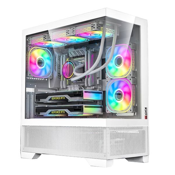  Thùng máy MAGIC Mix Full Tower - Trắng | E-ATX, không fan 