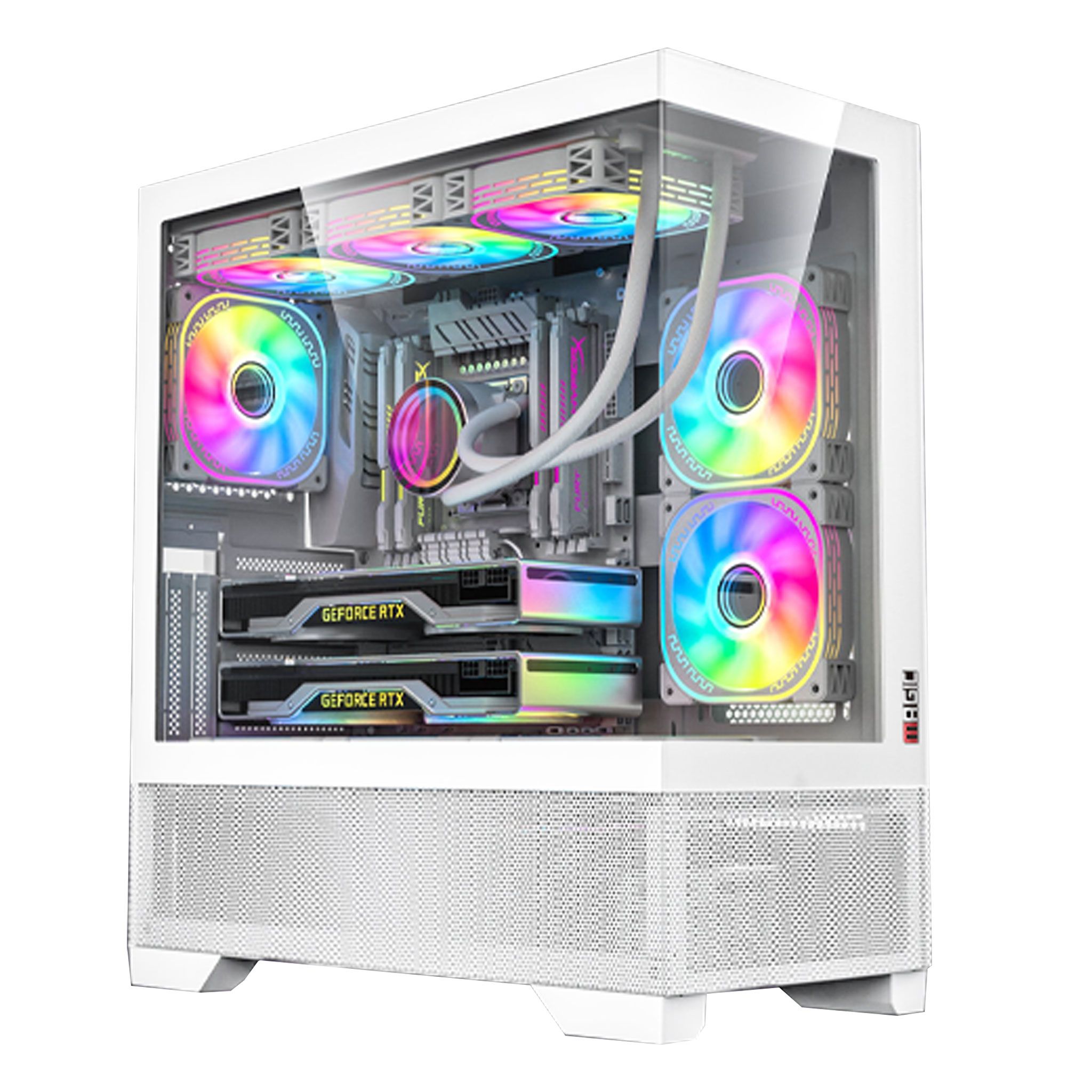 Thùng máy Case MAGIC Mix Full Tower - Trắng | E-ATX, không fan