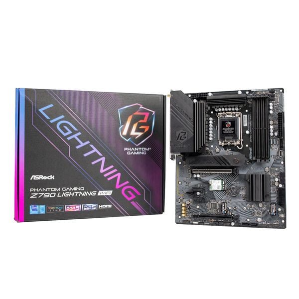  Mainboard ASRock Z790 Lightning Wifi DDR5 | LGA 1700, ATX, 4 khe RAM 