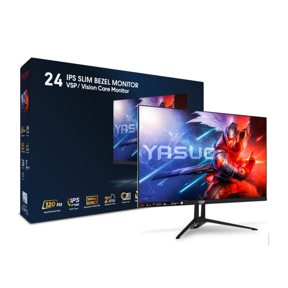  Màn hình văn phòng VSP V2408S | 23.8 inch, Full HD, IPS, 120Hz, 2 ms, bảo vệ mắt 