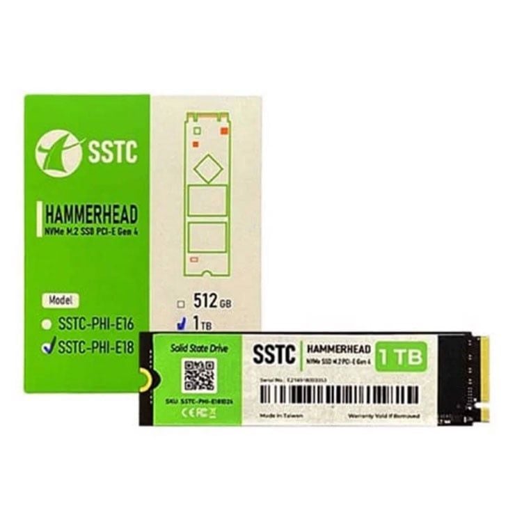 SSD SSTC 1T HAMMERHEAD NVMe M.2 E18 (SSTC-PHI-E181024)