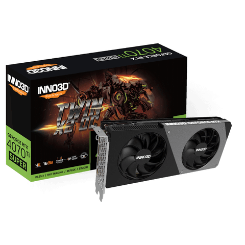 Card màn hình Inno3D Geforce RTX 4070 Ti Super X2 OC 16GB DDR6X 2Fan (N407TS2-166XX-186156N)