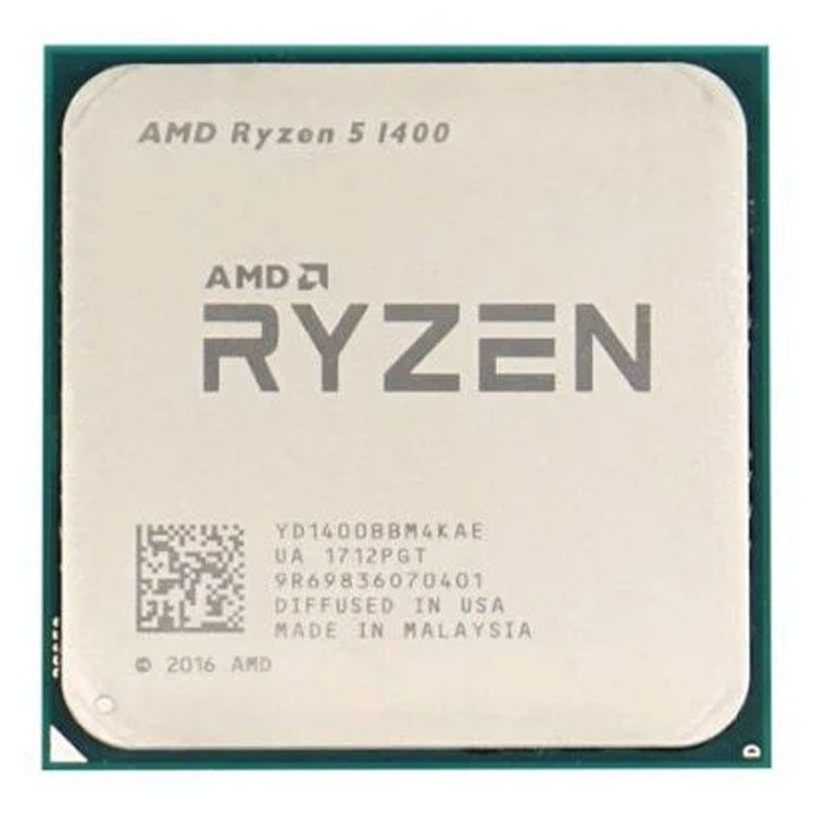 CPU AMD RYZEN 5 1400 (3.2GHz Up to 3.4GHz, AM4, 4 Cores 8 Threads) TRAY