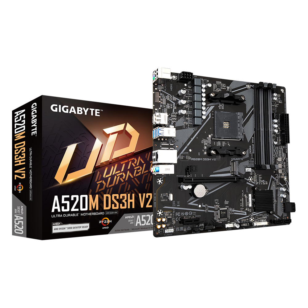 Mainboard Gigabyte A520M DS3H V2 REV 1.0