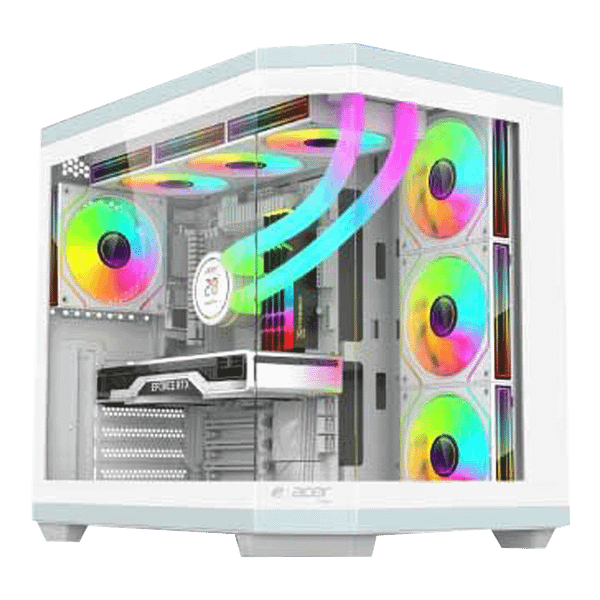  Thùng máy Acer V950 ATX - White | Kèm sẵn 4 fan ARGB 