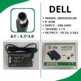  Adapter Laptop Dell 19.5V 3.34A 65W | Đầu kim N 4.5*3.0 (Oval) 