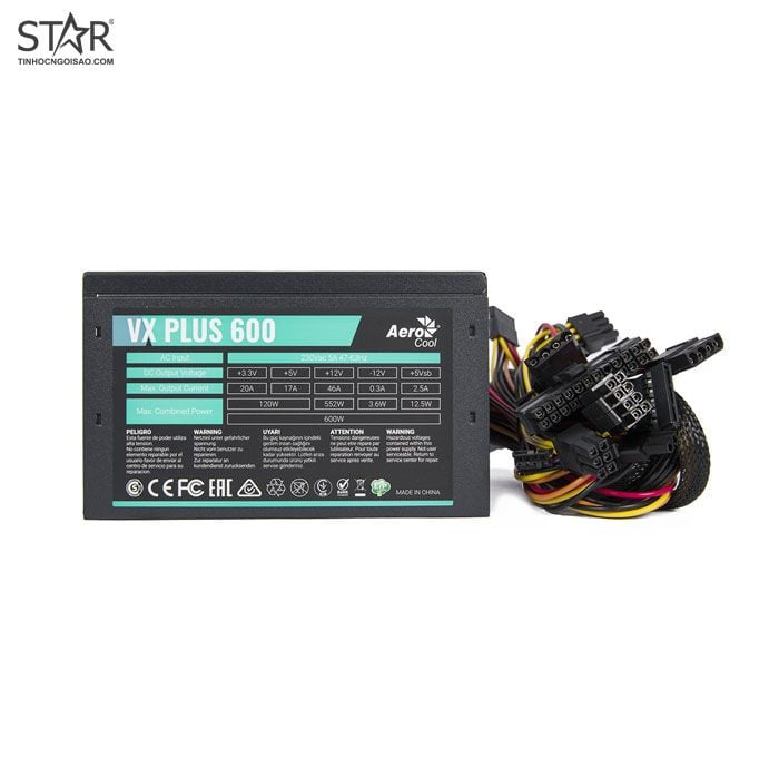 Nguồn Aerocool Plus 600W QSD