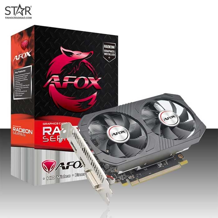 Card màn hình VGA Afox Radeon RX 550 4GB GDDR5 Dual Fan (SCard màn hình VGAF-550/01)