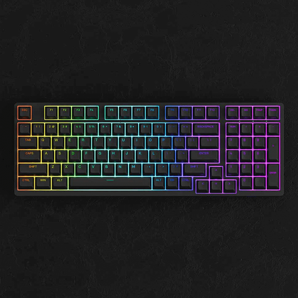  Bàn phím cơ gaming Akko 3098B Plus | 3 Mode, Fullsize, Tactile Switch, RGB, Black, Hot swap 