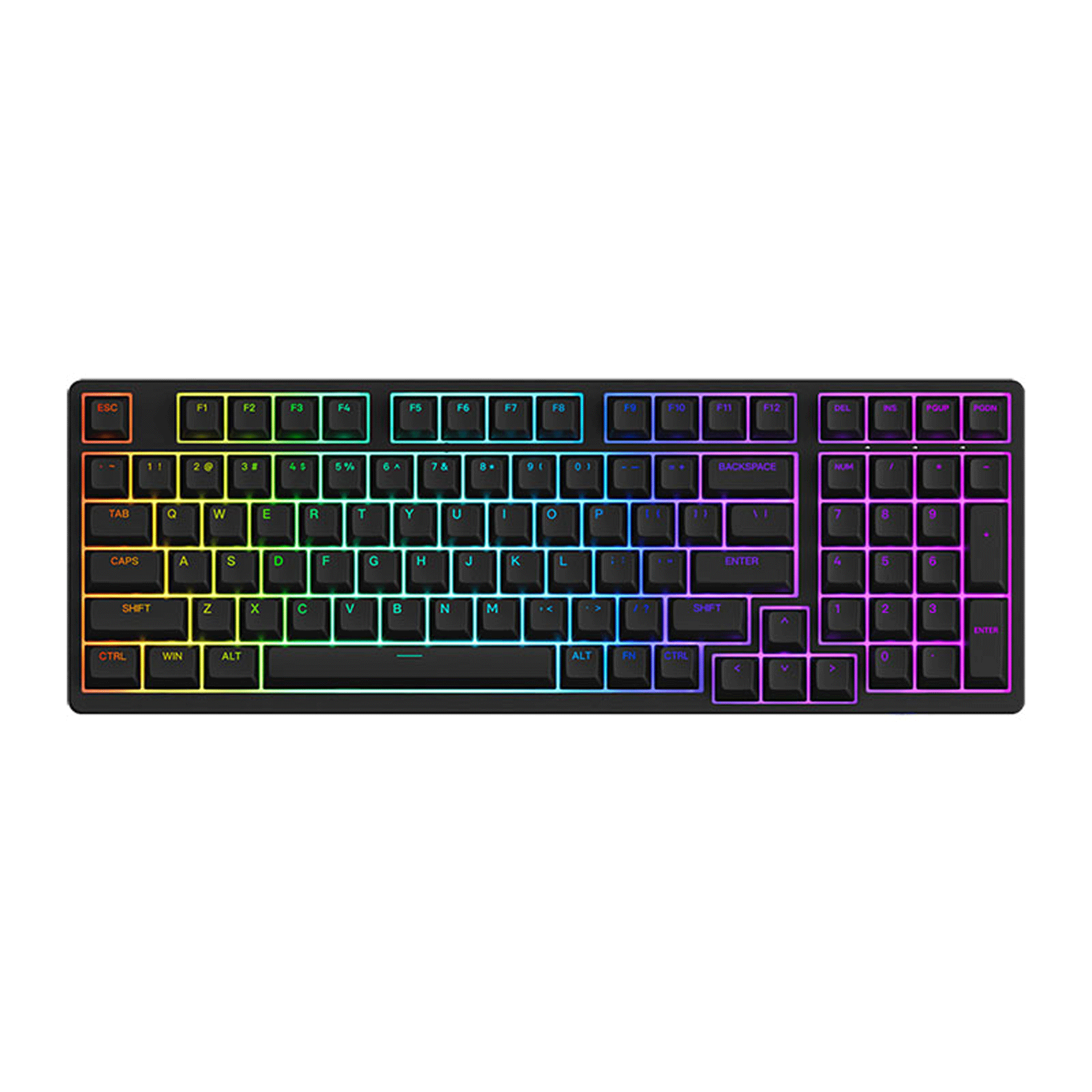 Bàn phím cơ AKKO 3098B Plus Black | Akko switch v3 - Cream Blue Pro