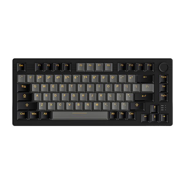  Bàn phím cơ gaming Dareu EK75 Pro | 3 Mode, TKL, Linear Switch, RGB, Black/Gold, Hot swap 