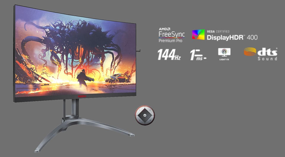 AOC Agon AG273QCX/74 QHD 2K 144Hz 1ms Freesync Gaming Cong