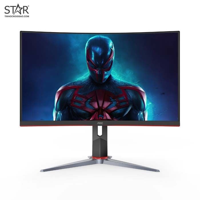 Màn hình LCD 24” AOC C24G2/74 FHD VA 165Hz 1ms HDR Freesync Gaming Cong Chính Hãng