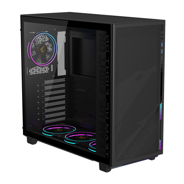  Thùng máy Gigabyte C400 Glass - Black (GB-AC400G) 