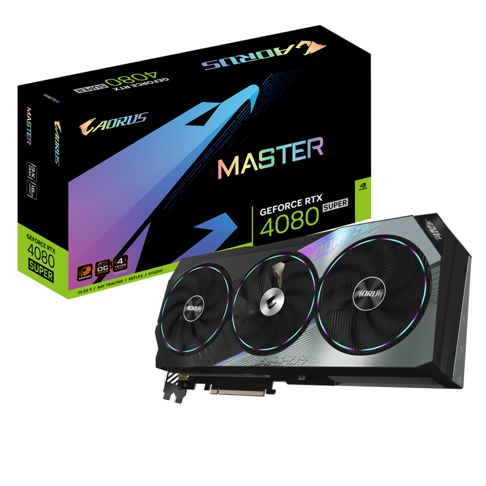 Card màn hình Gigabyte RTX4080SP AORUS MASTER 16G (GV-N408SAORUS-M-16GD)