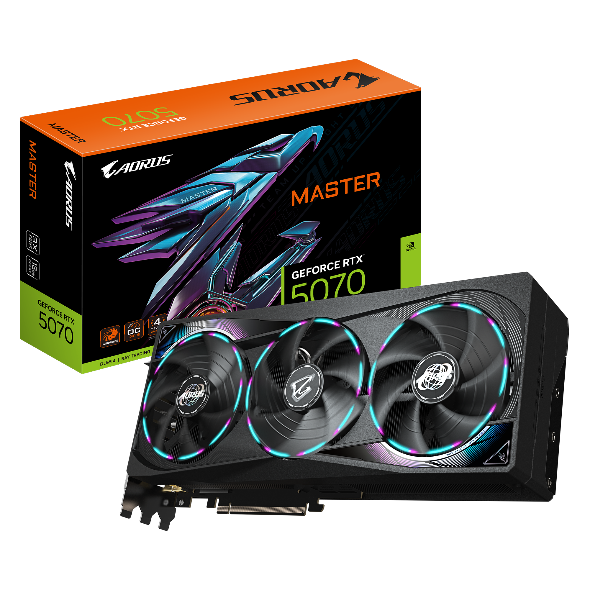 Card màn hình Gigabyte AORUS RTX™ 5070 MASTER 12G