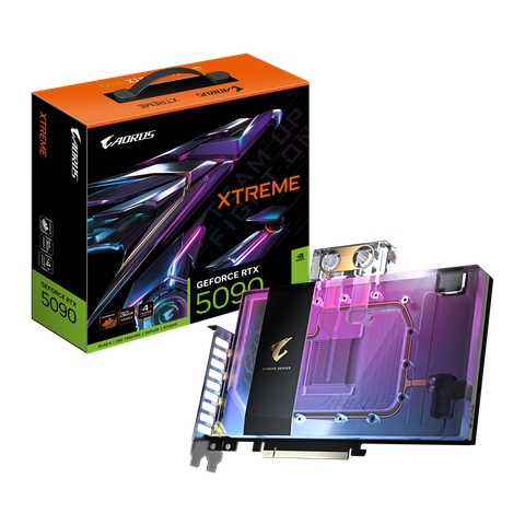 Card màn hình Gigabyte AORUS RTX™ 5090 XTREME WATERFORCE WB 32G