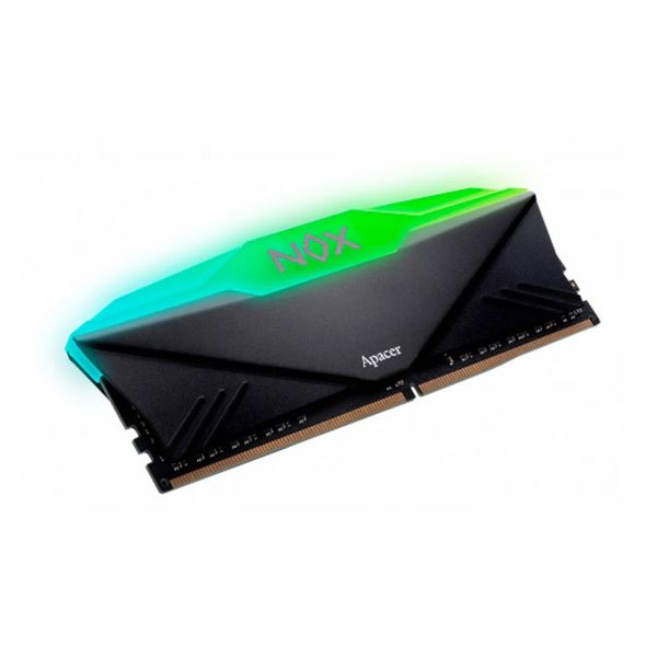  Ram Apacer NOX RGB Black 8GB | 1 x 8GB, DDR4, 3200MHz (AH4U08G32C28YNBAA-1) 