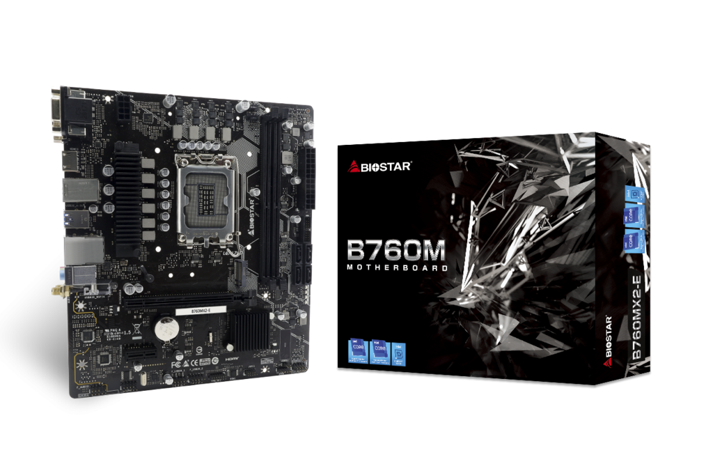 Mainboard Biostar B760MX2-E DDR5 | Có Socket WiFi