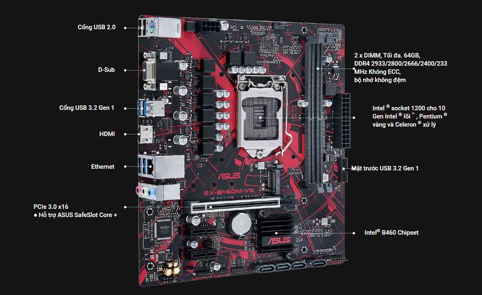 Mainboard Asus EX-B460M-V5 Expedition