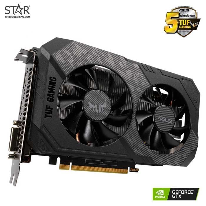 Card màn hình VGA ASUS GTX 1650 4GB GDDR6 TUF Gaming OC EdiTion (TUF-GTX 1650-O4GBD6-P-GAMING)