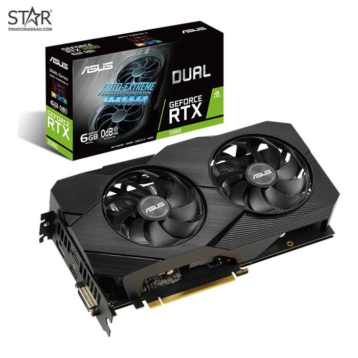 VGA Asus RTX 2060 6GB GDDR6 Dual EVO (DUAL-RTX 2060-6GB-EVO)