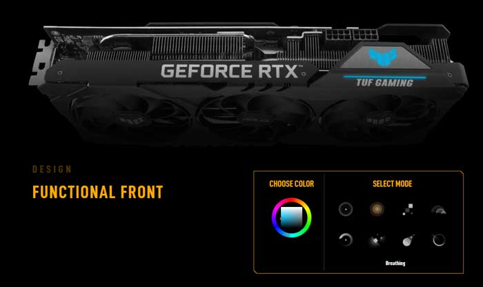 VGA  RTX 3080 10G GDDR6X TUF Gaming OC (TUF-RTX3080-O10G-GAMING)