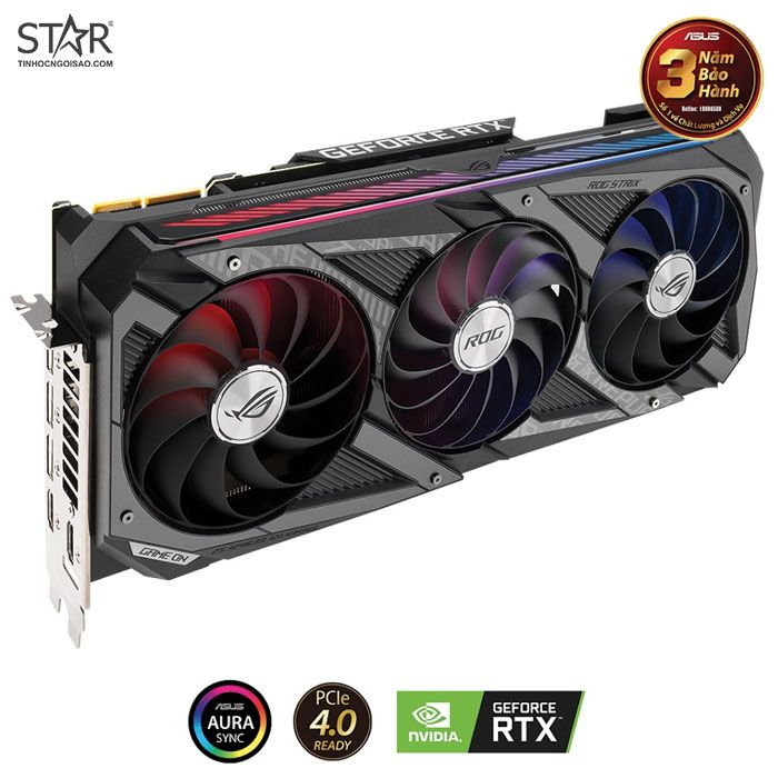 VGA Asus RTX 3090 24GB GDDR6X ROG Strix Gaming OC (ROG-STRIX-RTX 3090-O24GB-GAMING)