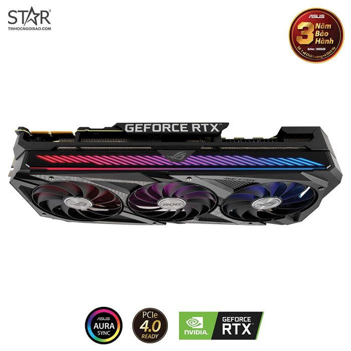 VGA Asus RTX 3090 24GB GDDR6X ROG Strix Gaming OC (ROG-STRIX-RTX 3090-O24GB-GAMING)