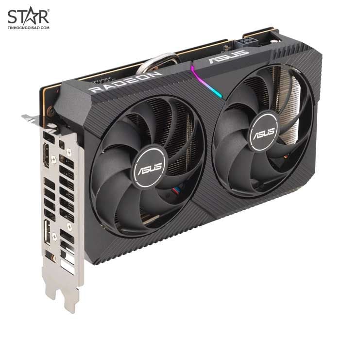 VGA Asus Radeon RX 6500XT 4GB GDDR6 Dual OC EdiTion (DUAL-RX 6500XT-O4GB)