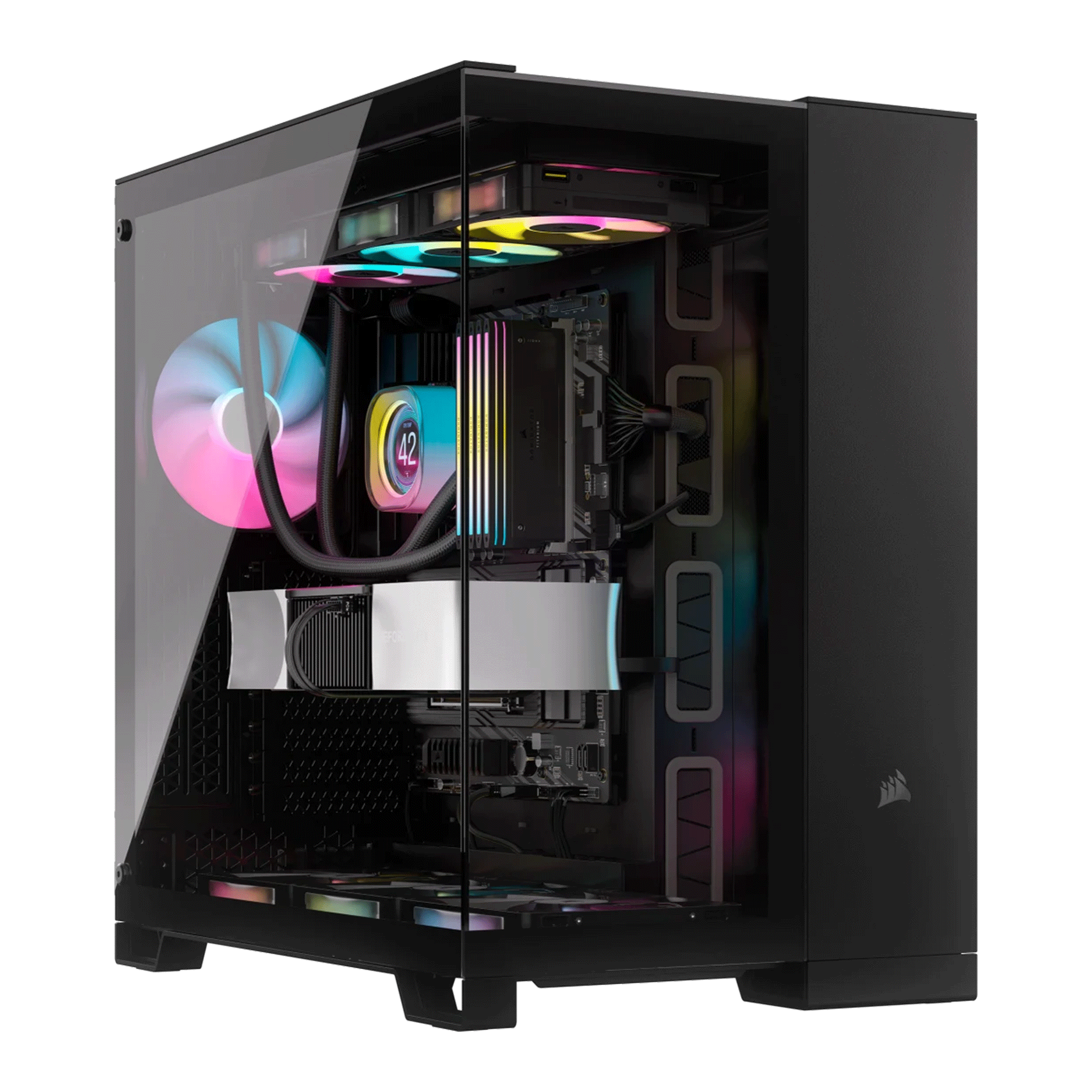 Thùng máy Corsair 6500X Mid Tower Dual Chamber - Đen (CC-9011257-WW)