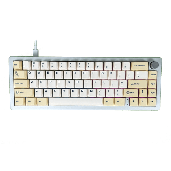  Bàn phím cơ gaming XinMeng M66 | 3 Mode, TKL, Linear Switch, RGB, Silver, Vỏ nhôm, Hot swap 