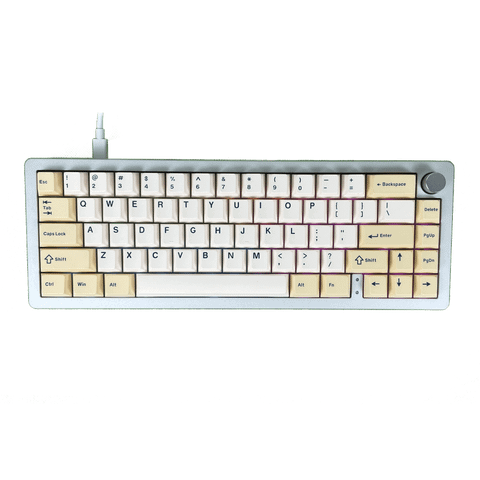 Bàn phím Xinmeng M66 Silver | Case nhôm, hot swap, RGB, wumei sub axis switch (WQ01)