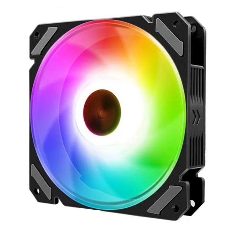 Fan Case Coolmoon Y2 Led RGB | Bộ 5 fan, kèm sẵn HUB + Remote, Trắng - Đen