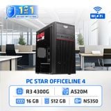  PC STAR Officeline 4 | AMD R3 4300G, Ram 16GB, SSD 512, WIFI + BT (R34316S512W) 