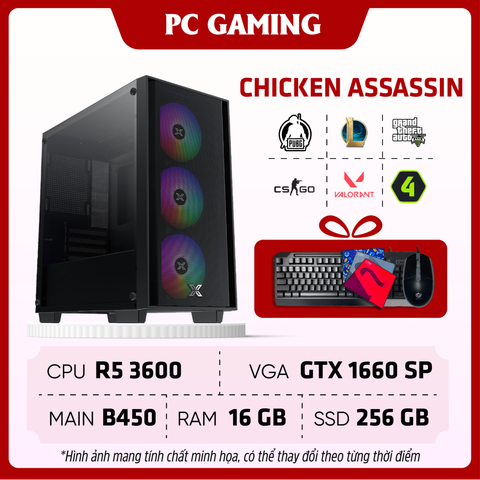 PC Gaming STAR CHICKEN ASSASSIN | R5 3600, GTX 1660 SUPER