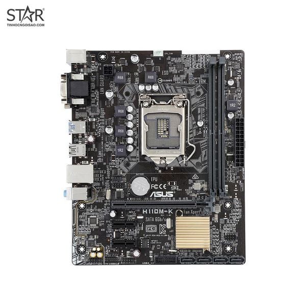  Mainboard ASUS H110M-K DDR4 | LGA 1151, mATX, 2 khe RAM 