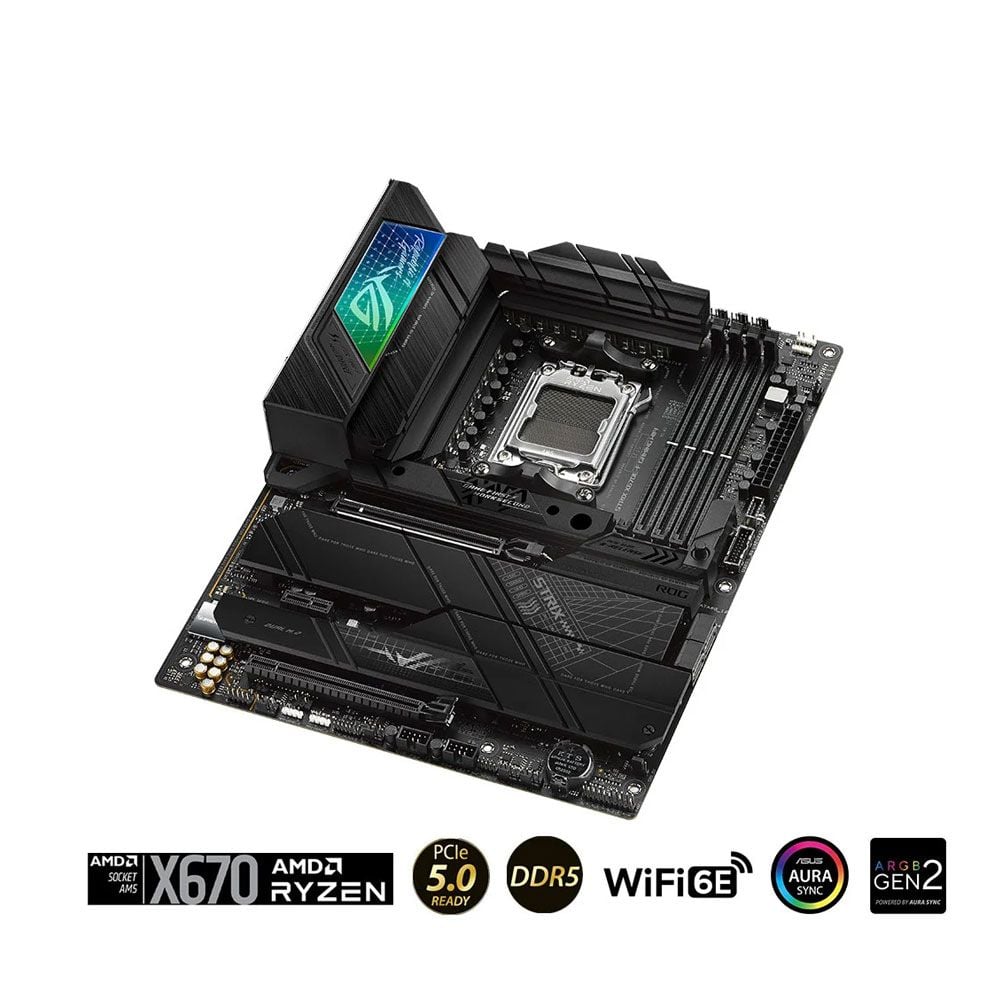 Mainboard Asus ROG Strix X670E-F Gaming Wifi | Socket AM5, ATX, 4 khe ram