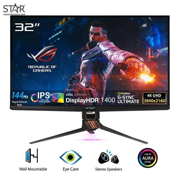 Màn hình LCD 32″ Asus ROG SWIFT PG32UQX  4K IPS 144Hz G-SYNC ULTIMATE