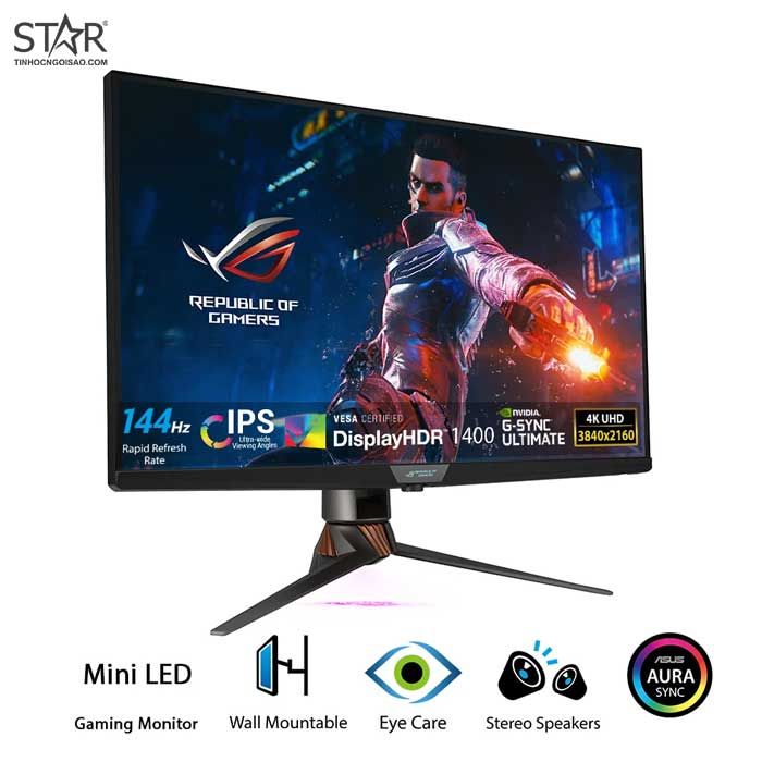 Màn hình LCD 32″ Asus ROG SWIFT PG32UQX  4K IPS 144Hz G-SYNC ULTIMATE