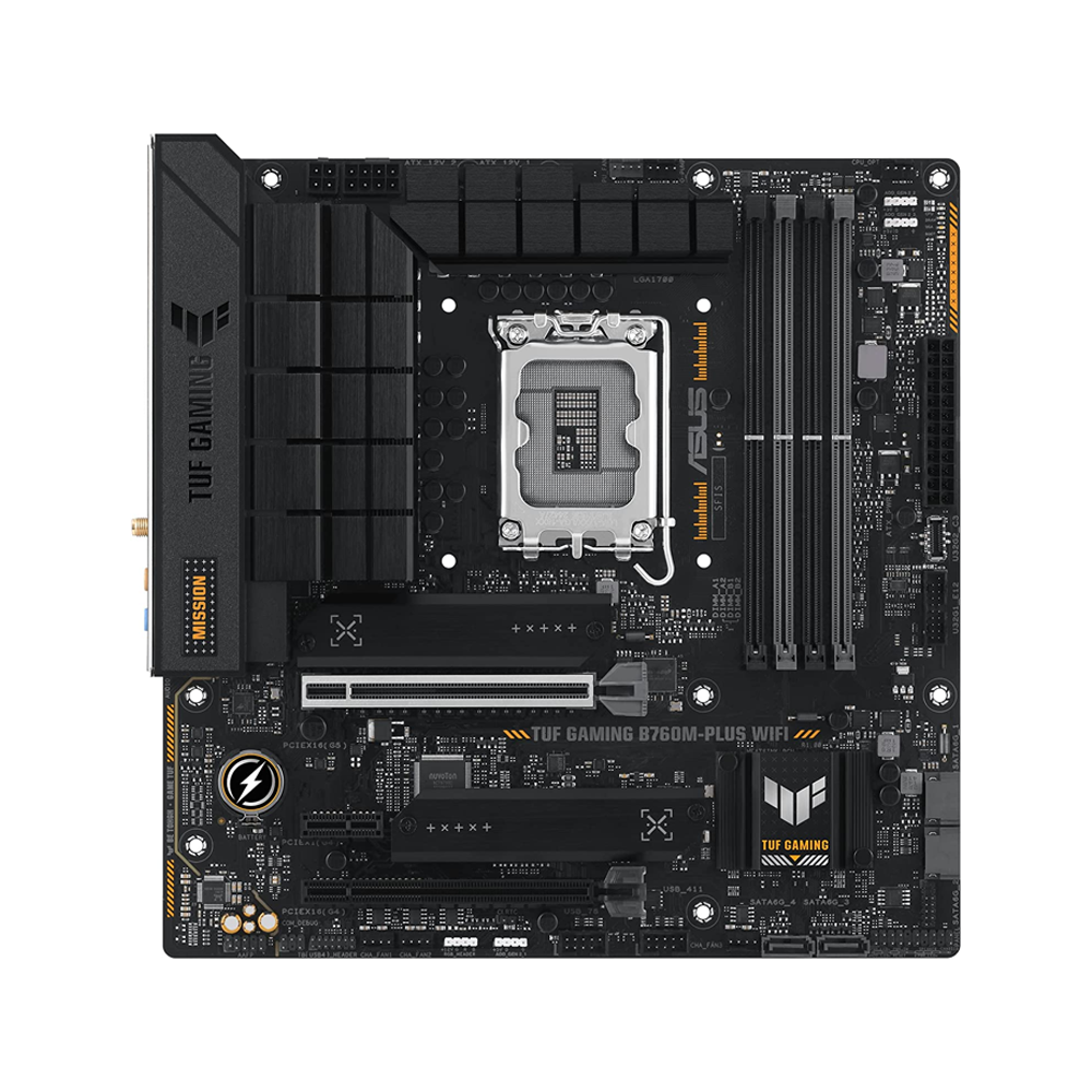 Mainboard Asus TUF Gaming B760M-PLUS Wifi DDR5 (Socket 1700, M-ATX, 4 khe ram)