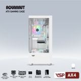  Thùng máy VSP Aquanaut AX4 | ATX, Trắng / Đen, Không Fan 