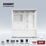  Thùng máy VSP Aquanaut AX4 | ATX, Trắng / Đen, Không Fan 