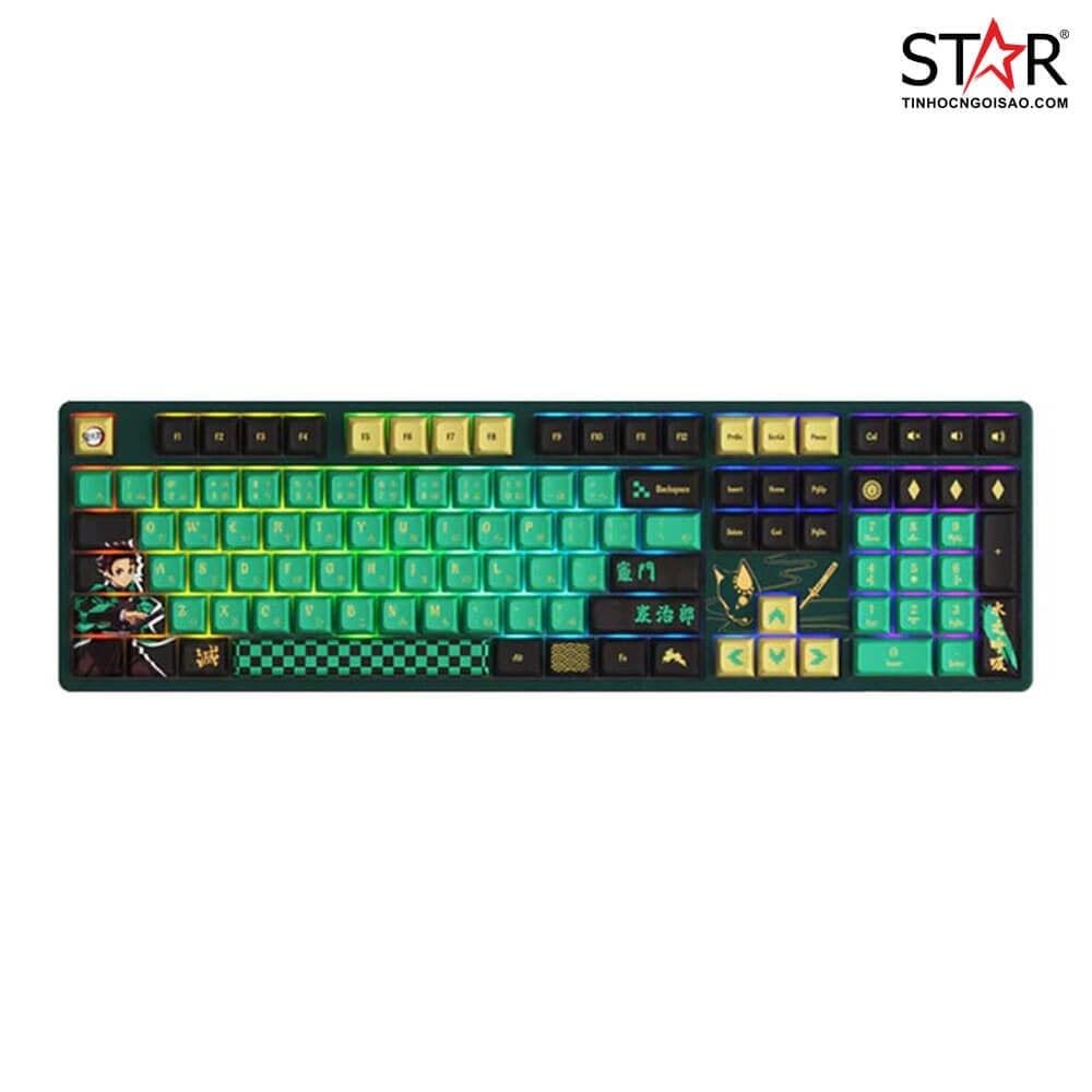 Bàn Phím Akko 5108B Plus Demon Slayer - Kamado Tanjirou (Akko cs switch - Crystal)