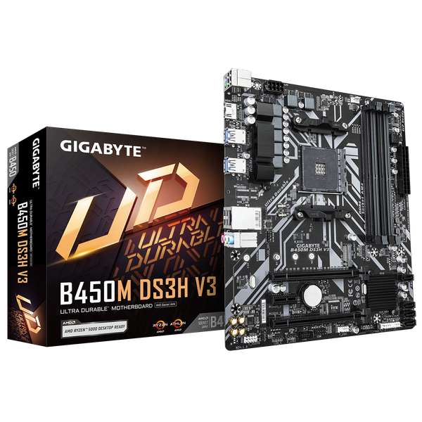  Mainboard Gigabyte B450M DS3H V3 DDR4 | AM4, mATX, 4 khe RAM 