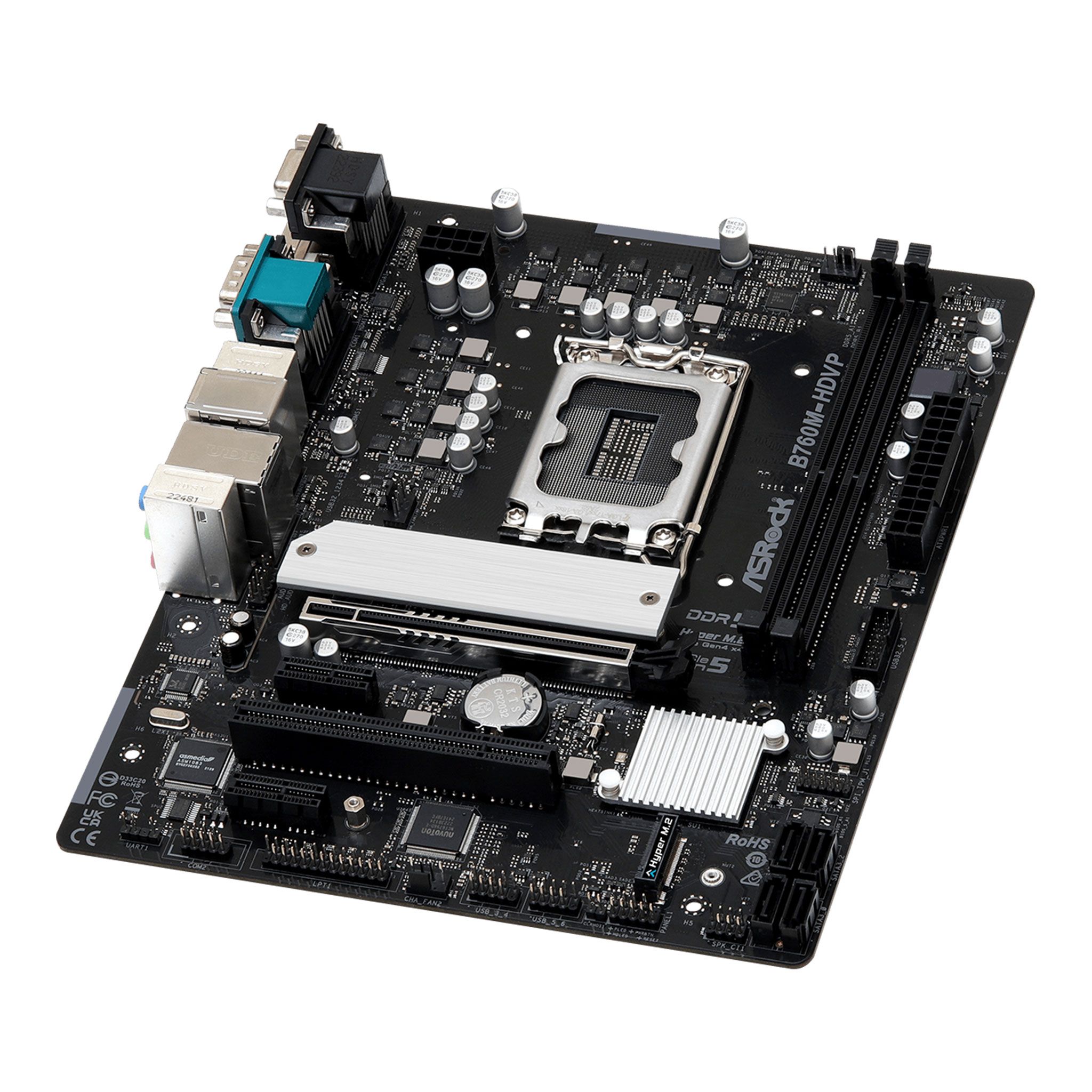 Mainboard ASRock B760M-HDVP | Intel B760, Socket 1700, Micro ATX, 2 khe DDR5