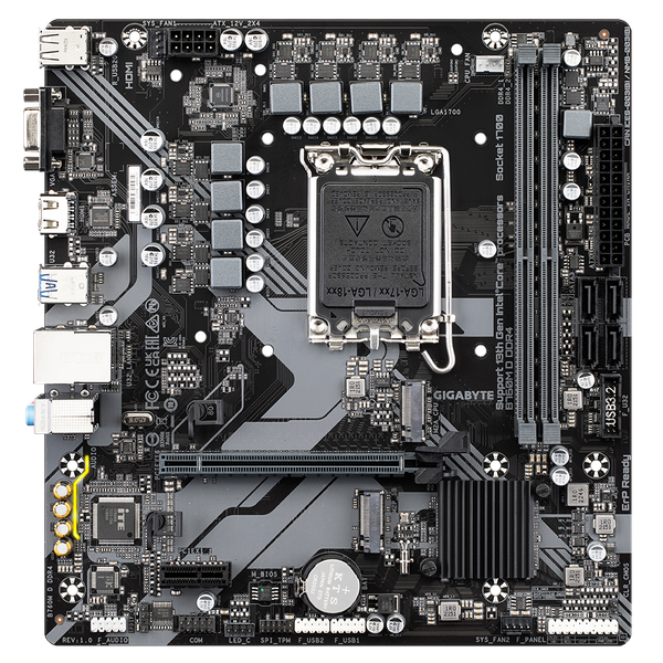  Mainboard Gigabyte B760M D Rev 1.0 DDR4 | LGA 1700, mATX, 2 khe RAM 